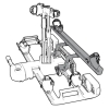 Dostawka do bagażników Adapter XB2 na trzeci i czwarty rower do bagażnika Spinder TX2, Prouser FG3 Black